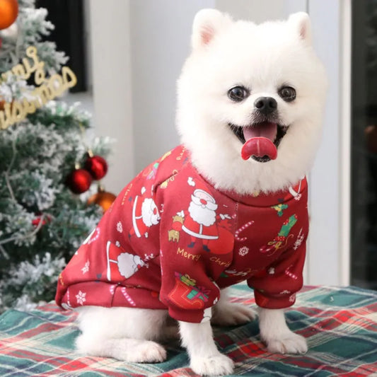 Christmas Dog Clothes Winter Pet Clothing Sweater Clothes For Small Large Dog Cat Puppy Costume Chihuahua Yorkies Shirts XS-4XL