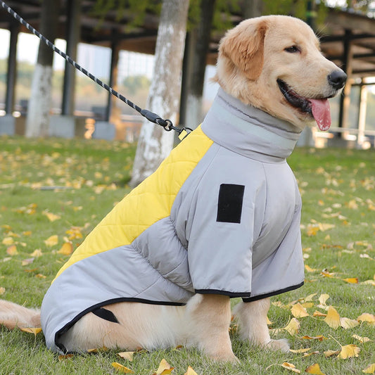 Dog Down Coat with Padded Legs/Winter Warm Windproof Dog Jacket /Outdoor Zipper Vest Jacket With Reflective Strip