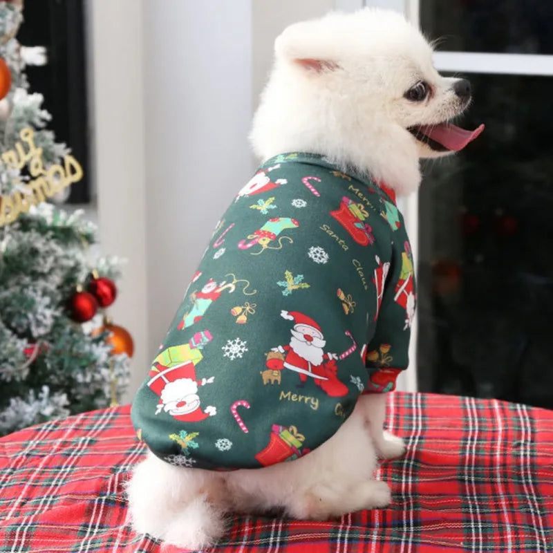 Christmas Dog Clothes Winter Pet Clothing Sweater Clothes For Small Large Dog Cat Puppy Costume Chihuahua Yorkies Shirts XS-4XL