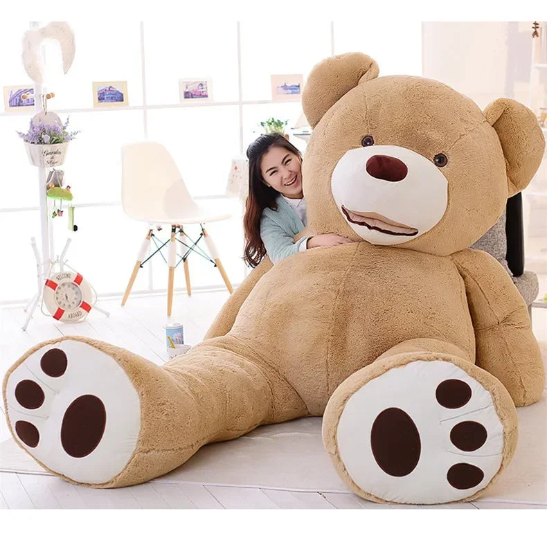 200cm Huge big America bear Stuffed animal teddy bear cover plush soft doll pillow cover ( without stuffing )